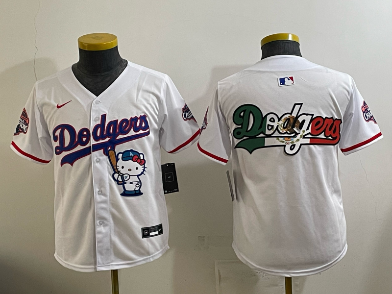 youth Los Angeles Dodgers blank white Game 2026 Nike MLB Jersey 0523008